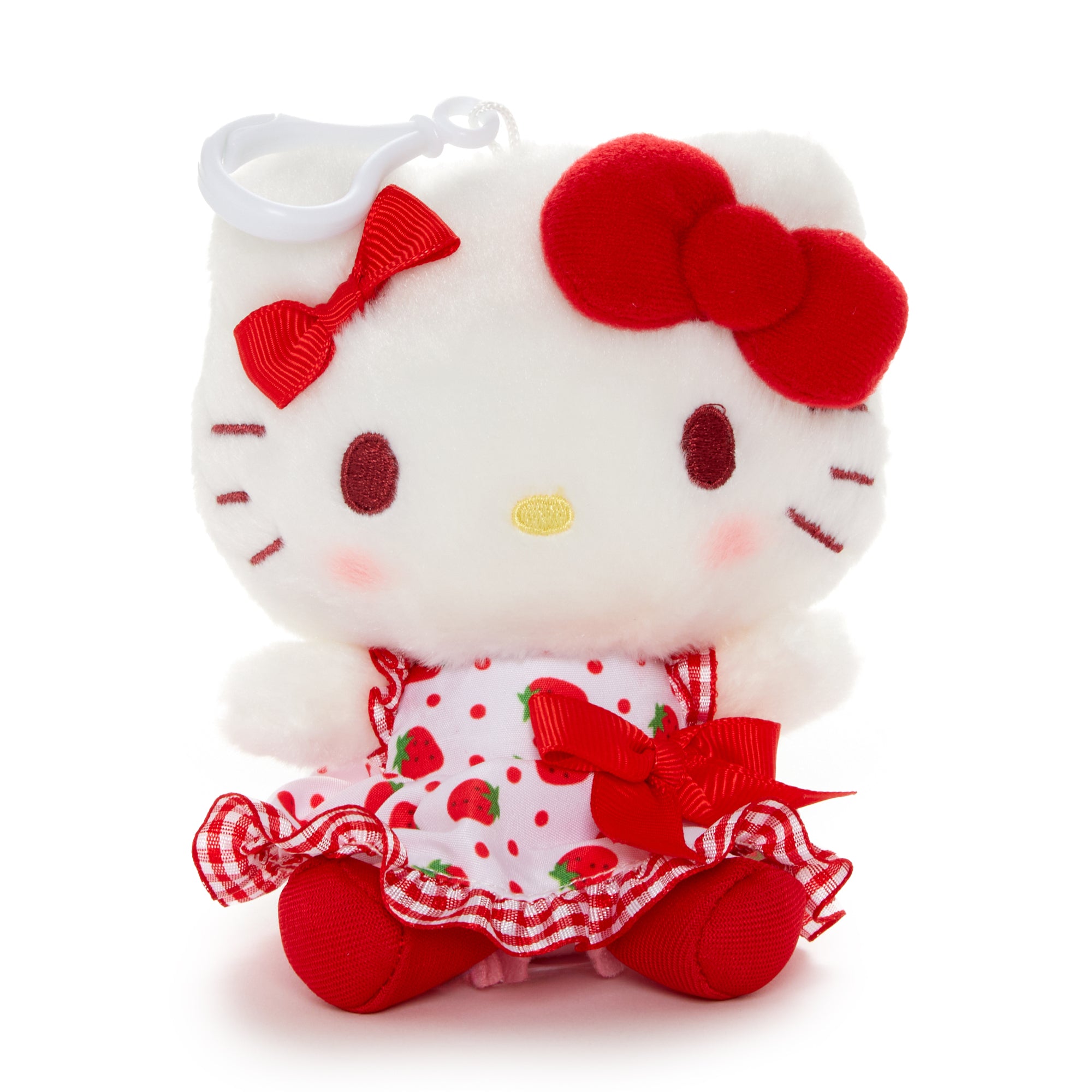 Hello Kitty Mascot Clip (Strawberry Fields Series) Plush NAKAJIMA CORPORATION   