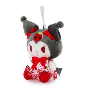 Kuromi Mascot Clip (Strawberry Fields Series) Plush NAKAJIMA CORPORATION