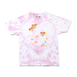 Hello Kitty x Care Bears Tie-Dye Glitter Tee Apparel BIOWORLD   