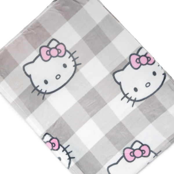 Hello Kitty Throw Blanket (Plaid Print Series)