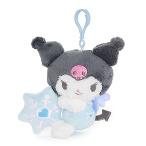 Kuromi Plush Mascot Clip (Snow Angel Series) Plush NAKAJIMA CORPORATION