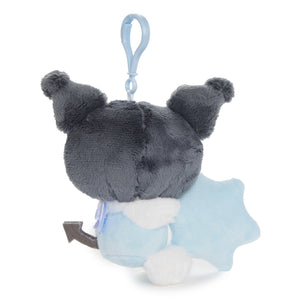 Kuromi Plush Mascot Clip (Snow Angel Series) Plush NAKAJIMA CORPORATION