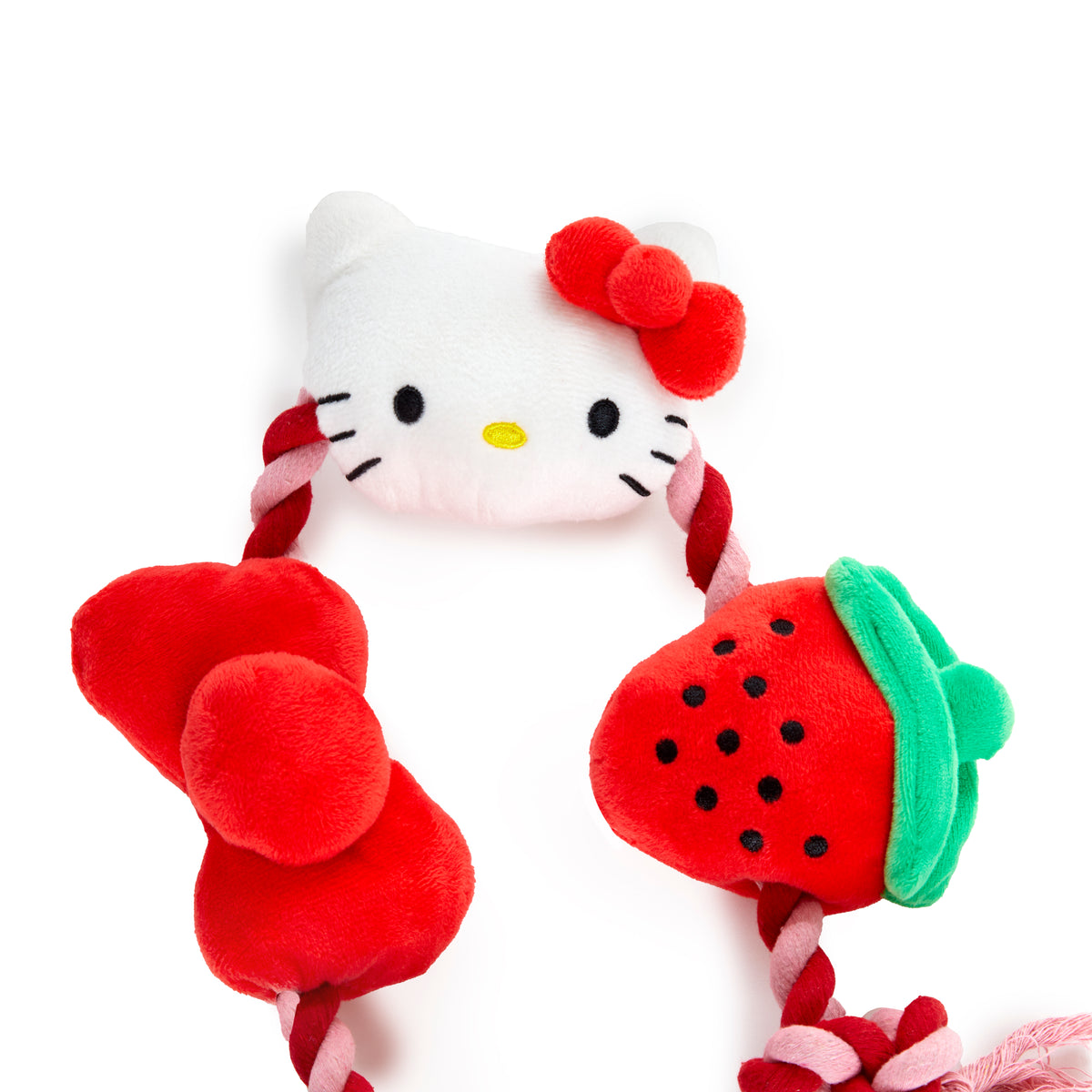 Hello Kitty Pet Rope Toy (Strawberry and Bows) Home Goods Jazwares LLC   
