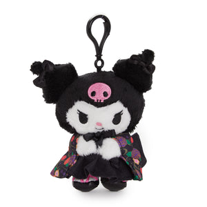 Kuromi Plush Mascot Clip (Hakama Series) Accessory NAKAJIMA CORPORATION