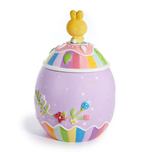 Hello Kitty Ceramic Easter Egg Cookie Jar Home Goods Blue Sky Clayworks   