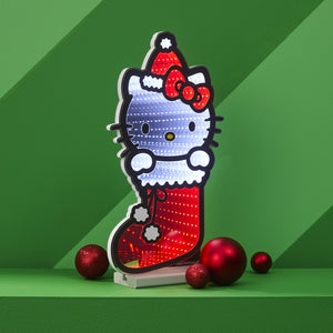Hello Kitty 16" Holiday Stocking Decorative Ekkolight Infinity Light Home Goods Melrose
