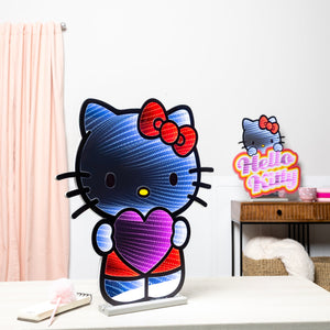Hello Kitty 24" Heart Decorative Ekkolight Infinity Light Home Goods Melrose