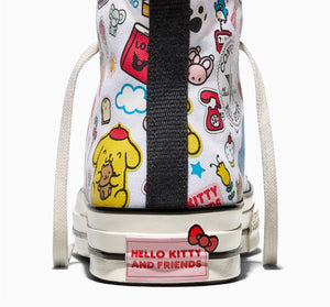 Converse x Hello Kitty and Friends Chuck 70 Hi-Top Stickers Sneaker (Adult - White) Shoes CONVERSE