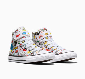 Converse x Hello Kitty and Friends Chuck Taylor All Star Easy-On Stickers Sneaker (Kids - White) Shoes CONVERSE