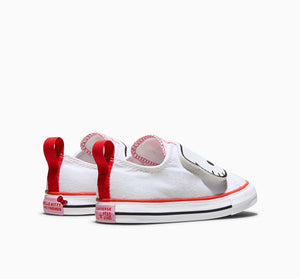 Converse x Hello Kitty Chuck Taylor All Star One Strap Easy-On Sneaker (Toddler - White) Shoes CONVERSE