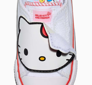Converse x Hello Kitty Chuck Taylor All Star One Strap Easy-On Sneaker (Toddler - White) Shoes CONVERSE