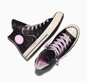 Converse x My Melody & Kuromi Chuck 70 Hi-Top Sneaker (Adult - Black) Shoes CONVERSE