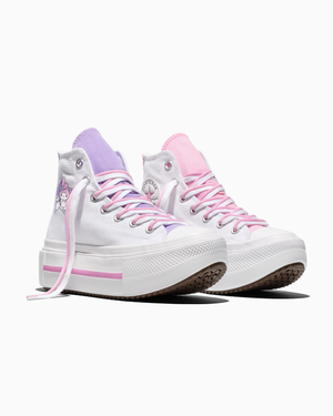 Converse x My Melody & Kuromi Chuck Taylor All Star Lift Double Stack Platform Sneaker (Adult- White) Shoes CONVERSE