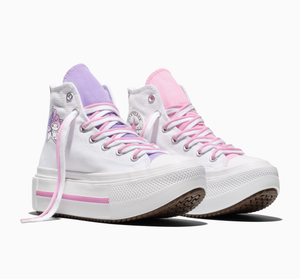 Converse x My Melody & Kuromi Chuck Taylor All Star Lift Double Stack Platform Sneaker (Adult- White) Shoes CONVERSE