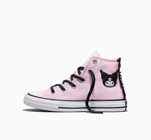 Converse x My Melody & Kuromi Chuck Taylor All Star Hi-Top Sneaker (Kids - Pink) Shoes CONVERSE