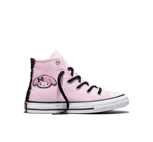 Converse x My Melody & Kuromi Chuck Taylor All Star Hi-Top Sneaker (Kids - Pink) Shoes CONVERSE