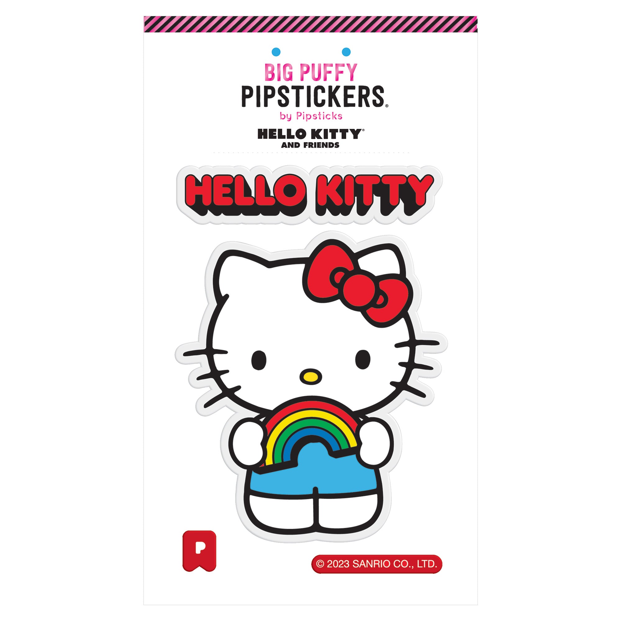 Hello Kitty x Pipsticks Big Puffy Sticker Stationery Pipsticks Inc   