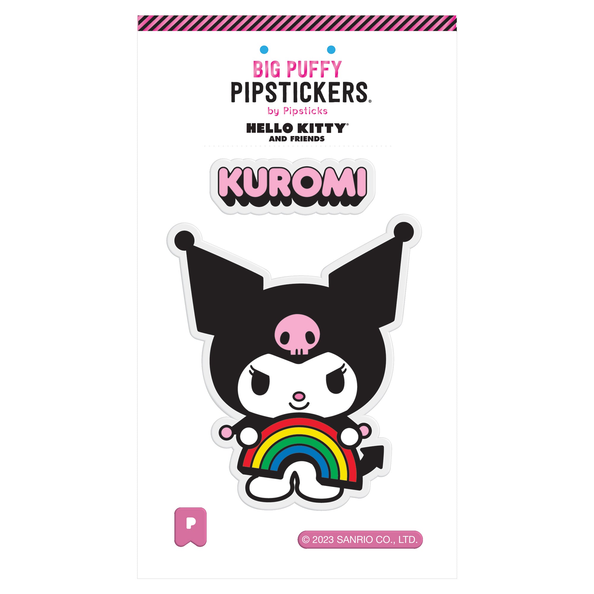 Kuromi x Pipsticks Big Puffy Sticker Stationery Pipsticks Inc   