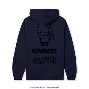 Anti Social Social Club x Hello Kitty Cowboys Touchdown Hoodie (Navy) Apparel Anti Social Social Club