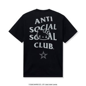 Anti Social Social Club x Hello Kitty Cowboys Touchdown Tee (Black) Apparel Anti Social Social Club