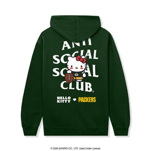 Anti Social Social Club x Hello Kitty Packers Blitz Hoodie (Dark Green) Apparel Anti Social Social Club