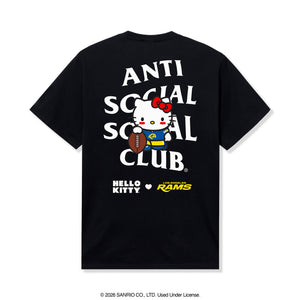 Anti Social Social Club x Hello Kitty Rams Blitz Tee (Black) Apparel Anti Social Social Club