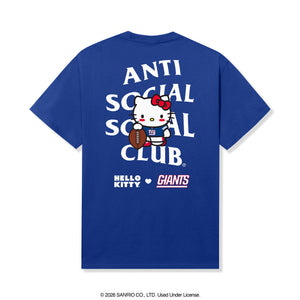 Anti Social Social Club x Hello Kitty Giants Blitz Tee (Royal) Apparel Anti Social Social Club