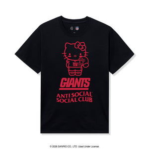 Anti Social Social Club x Hello Kitty Giants Touchdown Tee (Black) Apparel Anti Social Social Club