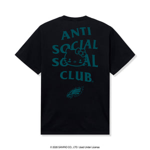 Anti Social Social Club x Hello Kitty Eagles Touchdown Tee (Black) Apparel Anti Social Social Club