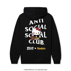 Anti Social Social Club x Hello Kitty Steelers Blitz Hoodie (Black) Apparel Anti Social Social Club