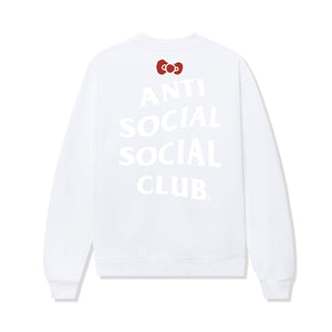 Anti Social Social Club x Hello Kitty and Friends Big Bow Crewneck (White) Apparel Anti Social Social Club