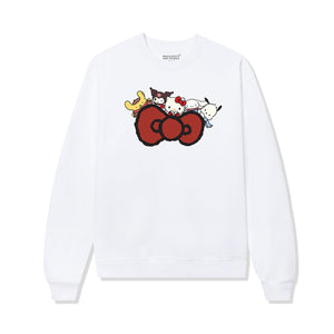 Anti Social Social Club x Hello Kitty and Friends Big Bow Crewneck (White) Apparel Anti Social Social Club