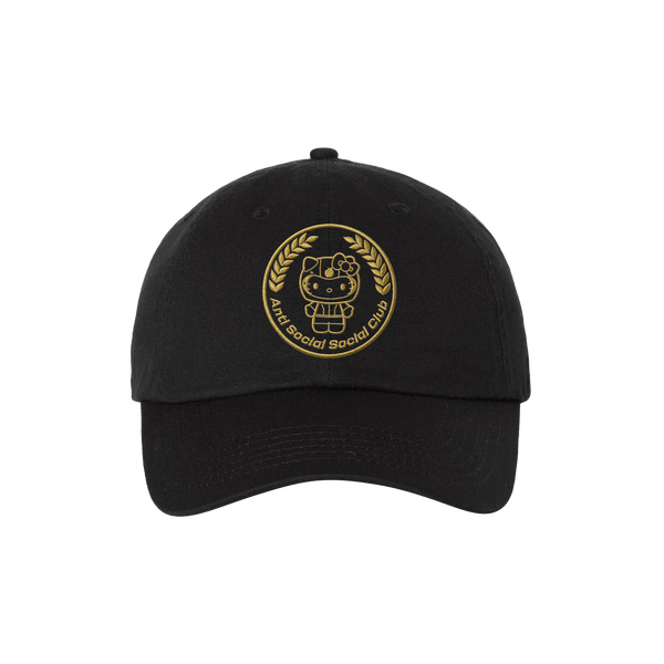 Anti Social Social Club x Hello Kitty World Champ Dad Cap (Black)