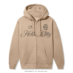 Anti Social Social Club x Hello Kitty Ethereal Zip Hoodie (Sandstone) Apparel Anti Social Social Club