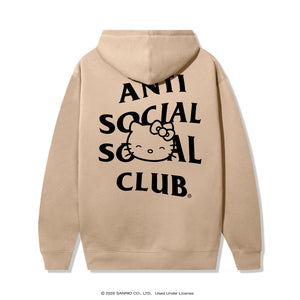 Anti Social Social Club x Hello Kitty Ethereal Zip Hoodie (Sandstone) Apparel Anti Social Social Club