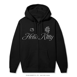 Anti Social Social Club x Hello Kitty Ethereal Zip Hoodie (Black) Apparel Anti Social Social Club