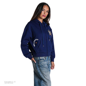 Hello Kitty x The Wild Collective Houston Astros Zip-Up Hoodie
