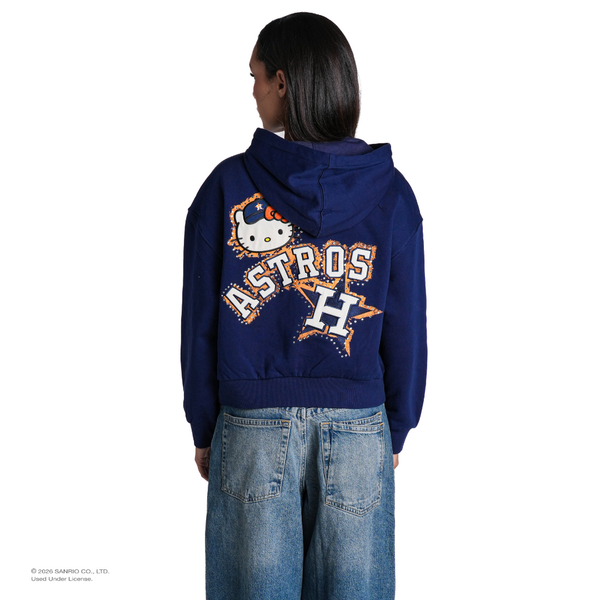 Hello Kitty x The Wild Collective Houston Astros Zip-Up Hoodie