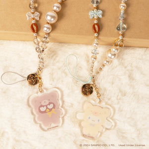 Badtz-maru Latte Bear Beaded Charm Mobile Phone Wrist Strap Accessory Hamee.com - Hamee US