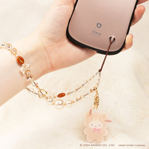 Pochacco Latte Bear Beaded Charm Mobile Phone Wrist Strap