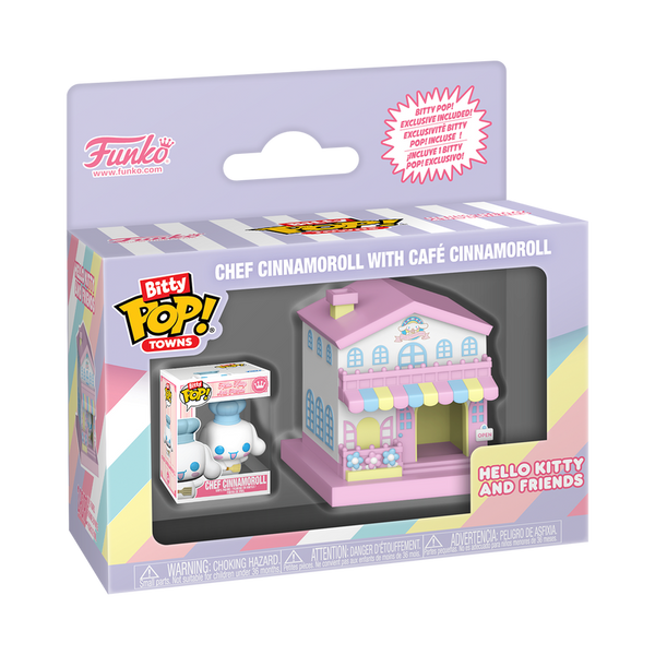 Chef Cinnamoroll With Café Cinnamoroll Bitty Pop! Towns