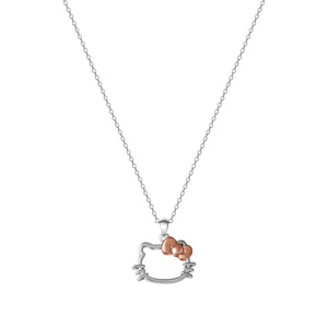 Hello Kitty Sterling Silver Silhouette Necklace Jewelry JACMEL JEWELRY INC
