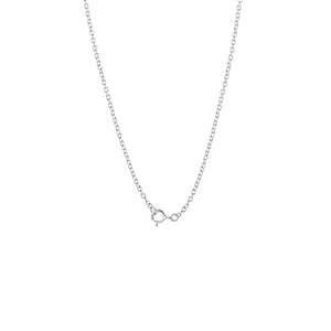 Hello Kitty 18" Quatrefoil Sterling Silver Pendant Necklace (Pink & White Sapphire) Jewelry JACMEL JEWELRY INC