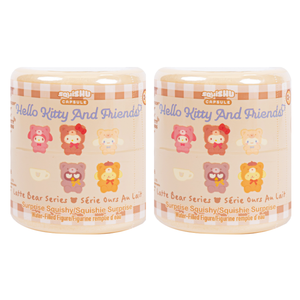 Hello Kitty and Friends Latte Bear Capsule Squishies (Series 7) Toys&Games Hamee.com - Hamee US 2 pc. (Surprise - Random)