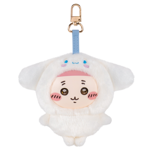 Chiikawa × Sanrio Characters Kiramekko Plush Mascot Keychain (Furuhonya × Cinnamoroll) Accessory Jazwares LLC