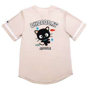 Chococat x JapanLA Baseball Jersey (Beige) Apparel JapanLA
