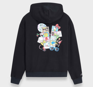 Converse x Hello Kitty and Friends Full Zip Hoodie (Black) Apparel G-III Leather Fashions