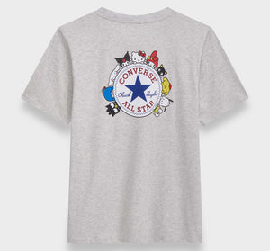 Converse x Hello Kitty and Friends Chuck Patch Tee (Grey) Apparel G-III Leather Fashions