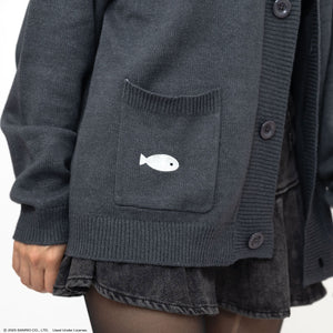 Chococat x JapanLA Flowers Embroidered Knit Cardigan Apparel JapanLA