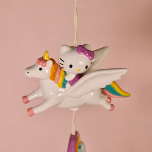 Hello Kitty Celestial Ceramic Wind Chime Home Goods Blue Sky
